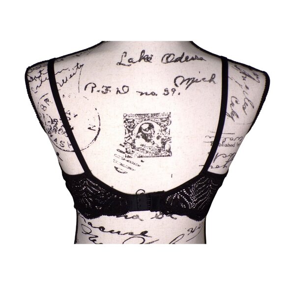 🆕NATORI Lush Demi Contour Underwire T-Shirt Bra 36C Black #711309 - Picture 10 of 11